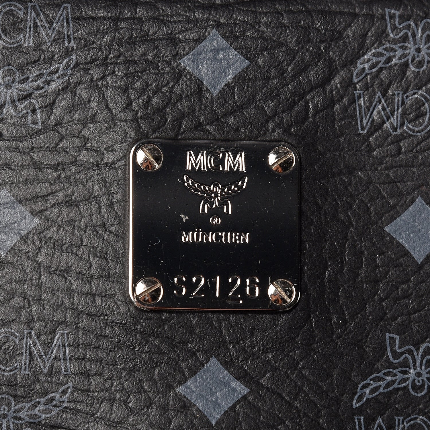 MCM Visetos Small Traveler Trolley Whelled Suitcase Black 7 of 21