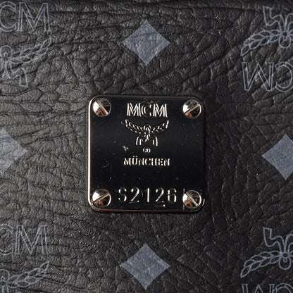 MCM Visetos Small Traveler Trolley Whelled Suitcase Black 7 of 21