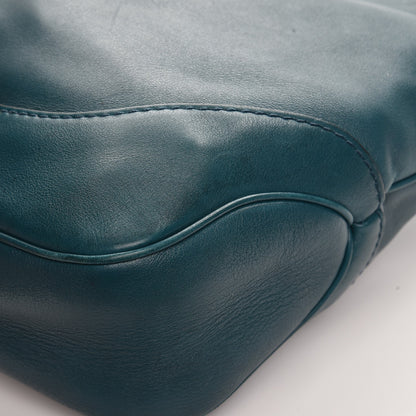 Gucci Calfskin Medium New Jackie Shoulder Bag Teal 10 of 12