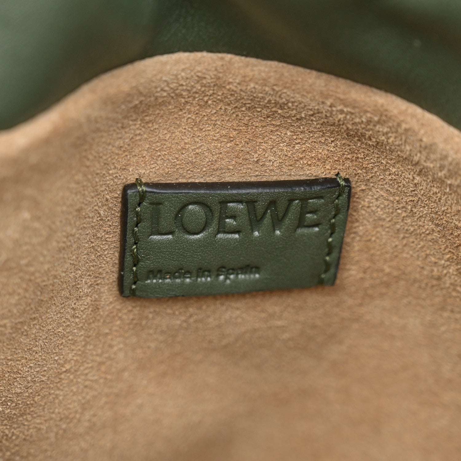 Loewe Nappa Flamenco Knot Clutch Vintage Khaki 6 of 10