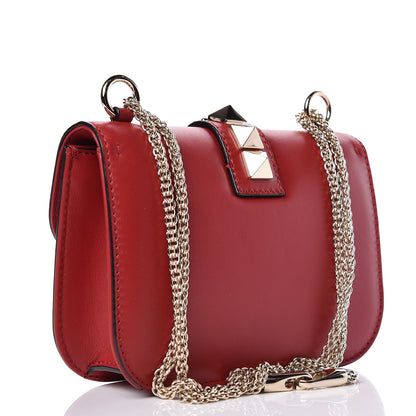 Valentino Garavani Vitello Small Glam Lock Rockstud Flap Red 3 of 11