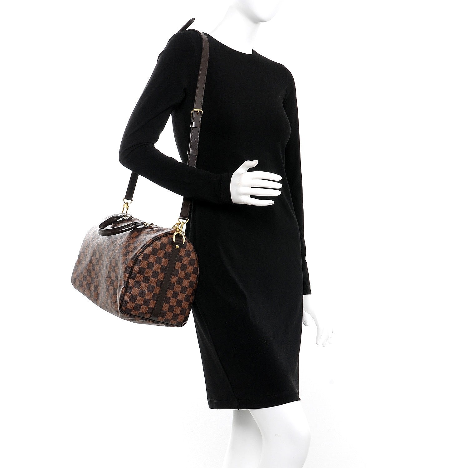 Louis Vuitton Damier Ebene Speedy Bandouliere 30 2 of 10