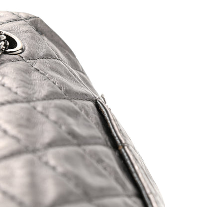 Chanel Metallic Aged Calfskin Quilted 2.55 Reissue 227 Flap Dark Silver 12 of 14
