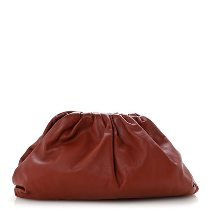 Bottega Veneta Smooth Butter Calf The Pouch Oversized Clutch Rust 1 of 12