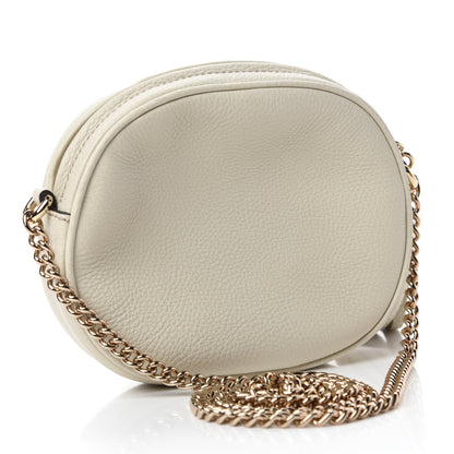 Gucci Pebbled Calfskin Mini Soho Chain Bag Off White 3 of 10
