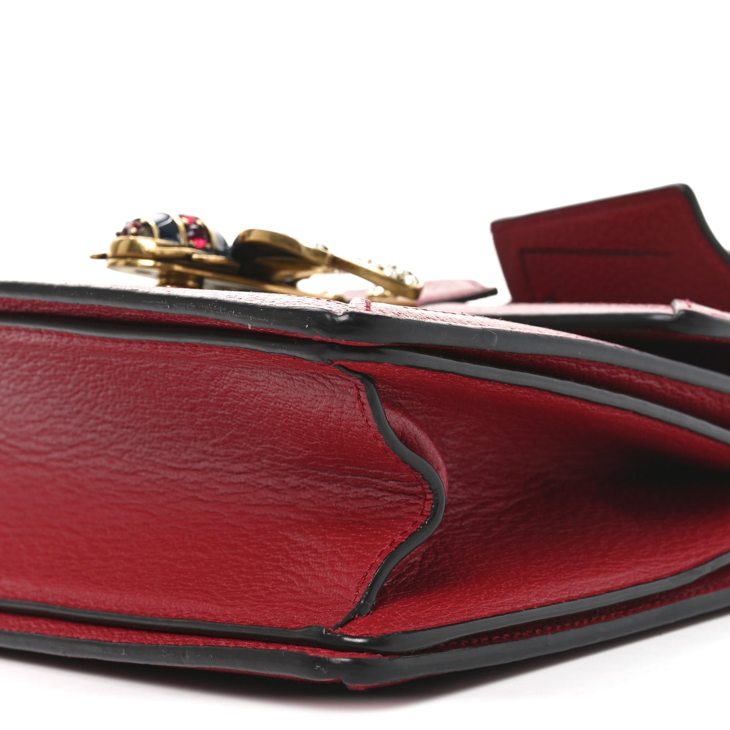 GG Supreme Monogram Small Queen Margaret Top Handle Bag Red