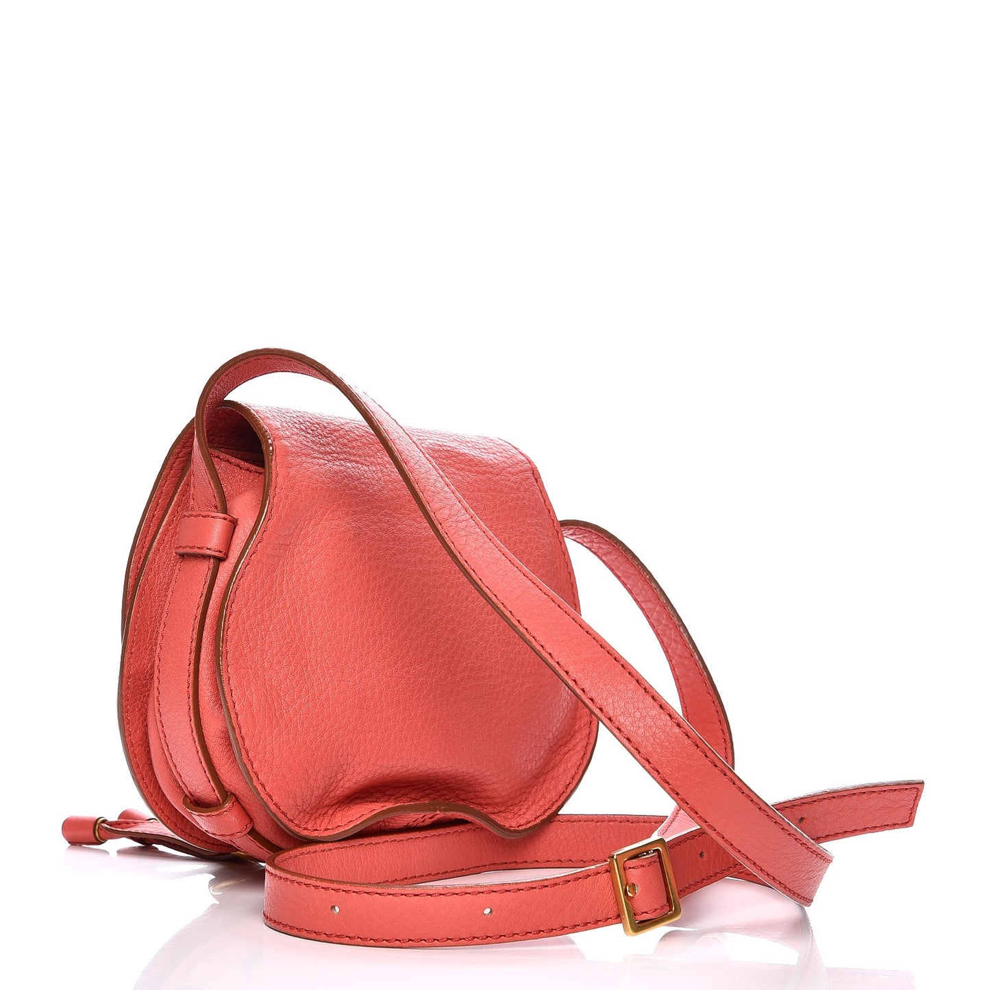 Calfskin Mini Marcie Round Crossbody Bag Paradise Pink
