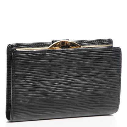 Louis Vuitton Epi French Purse Wallet Black 3 of 7