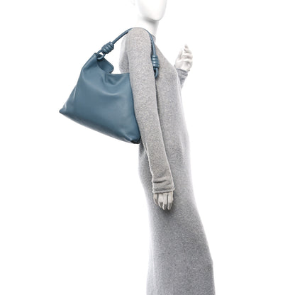 Loewe Calfskin Small Flamenco Knot Hobo Stone Blue 2 of 10