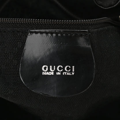Gucci Nylon Bamboo Top Handle Bucket Bag Black 6 of 9