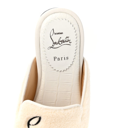 Christian Louboutin Navy Coolito Donna Slippers 38.5 White 5 of 8