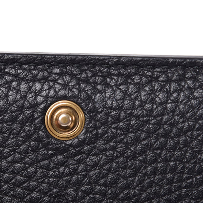 Gucci Pebbled Calfskin Animalier Tiger Card Case Black 7 of 8