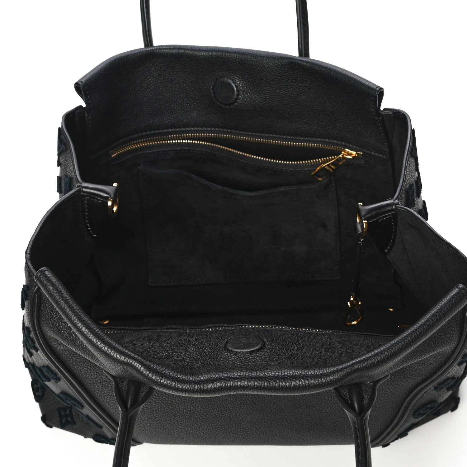 Louis Vuitton Veau Cachemire Tote W PM Black 4 of 18