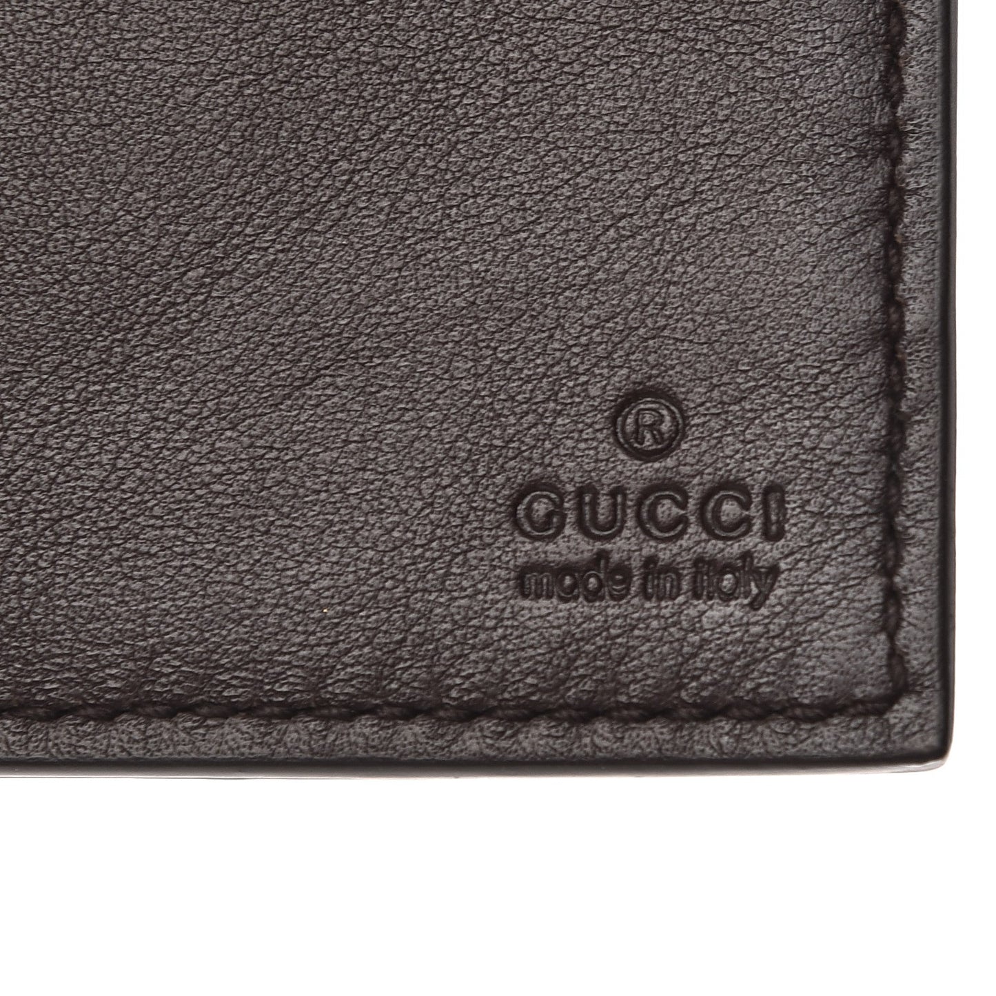 Guccissima Continental Wallet Dark Brown