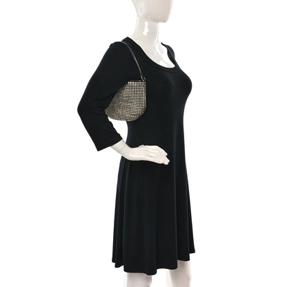 Alexander Wang Mesh Crystal Wanglock Fortune Cookie Bag Black 2 of 8