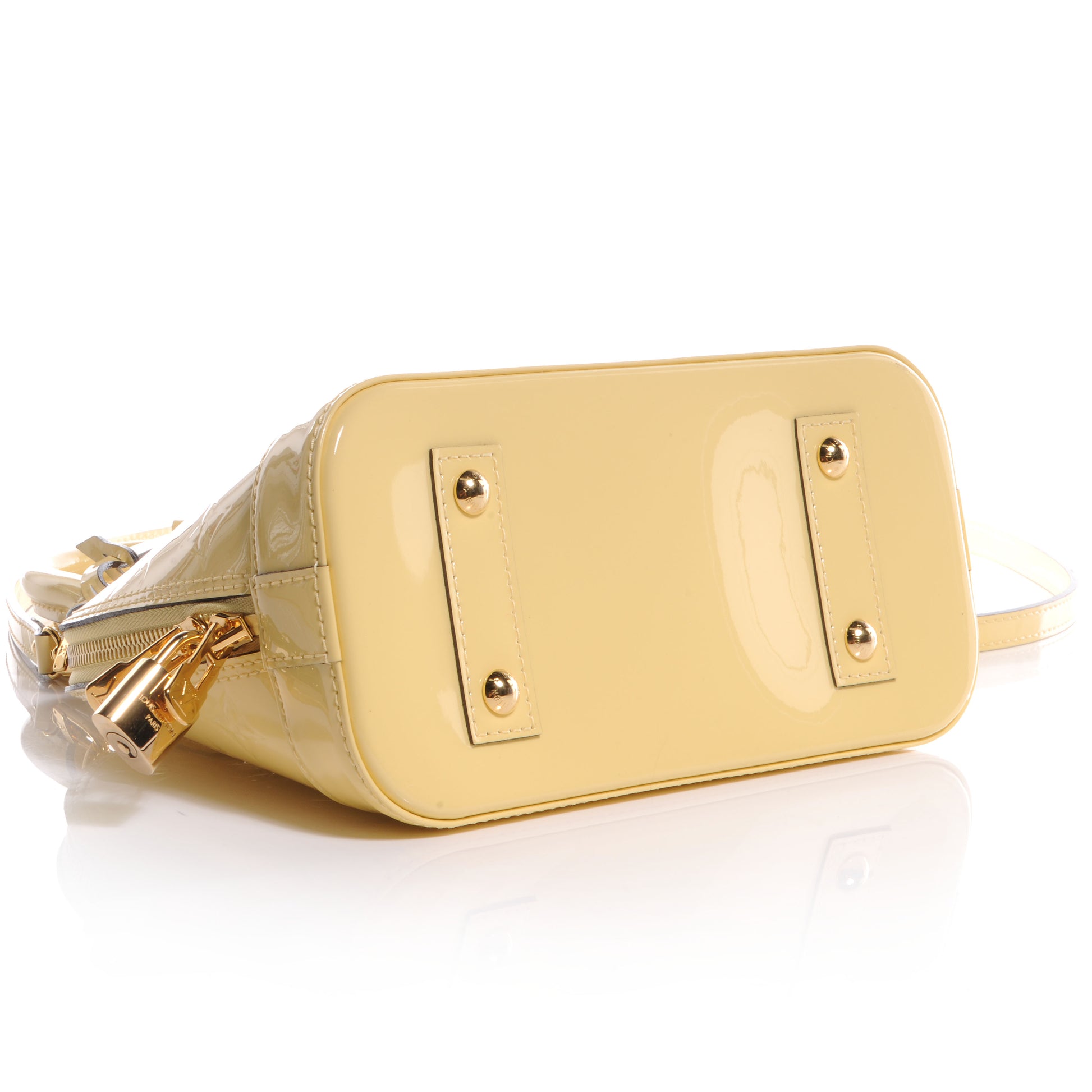 Louis Vuitton Vernis Alma BB Citrine 4 of 7