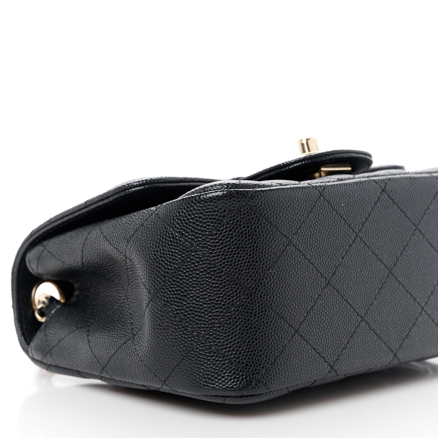 Caviar Quilted Mini Square Flap Black