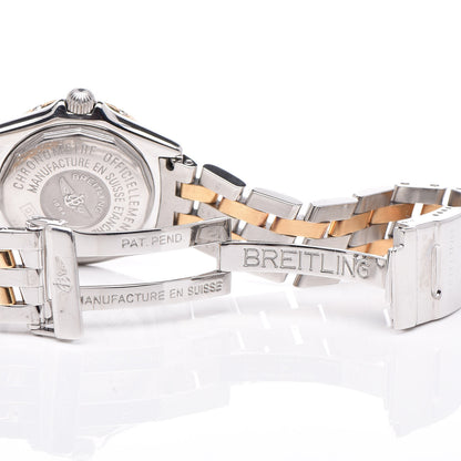 Breitling Stainless Steel 18K Yellow Gold Diamond Mother of Pearl 29mm Callistino Acie Quartz Watch D72345 6 of 7