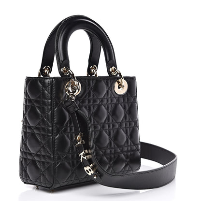 Christian Dior Lambskin Cannage Small My ABCDior Lady Dior Black 3 of 13