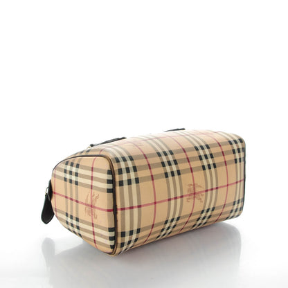 Burberry Haymarket Check Small Chester Bowling Bag Chocolate 4 of 7