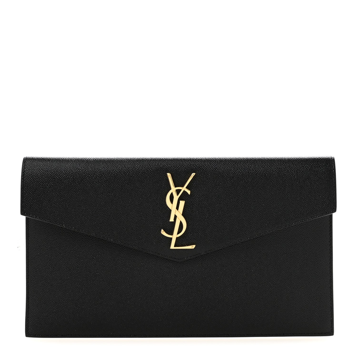 Saint Laurent Grain De Poudre Uptown Pouch Black 1 of 8