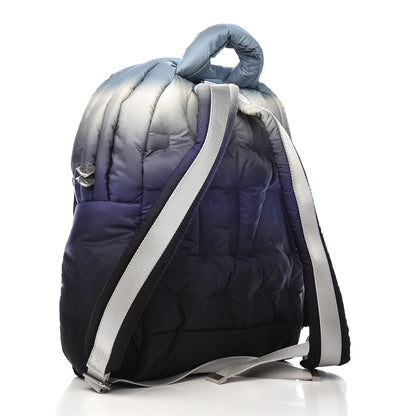 Chanel Nylon Embossed Small Doudoune Backpack Black Blue White 3 of 10