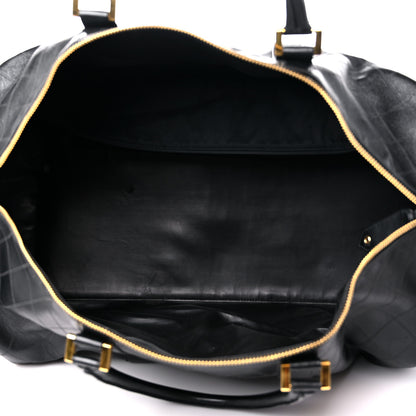 Chanel Calfskin Stitched Duffel Bag Black 5 of 20