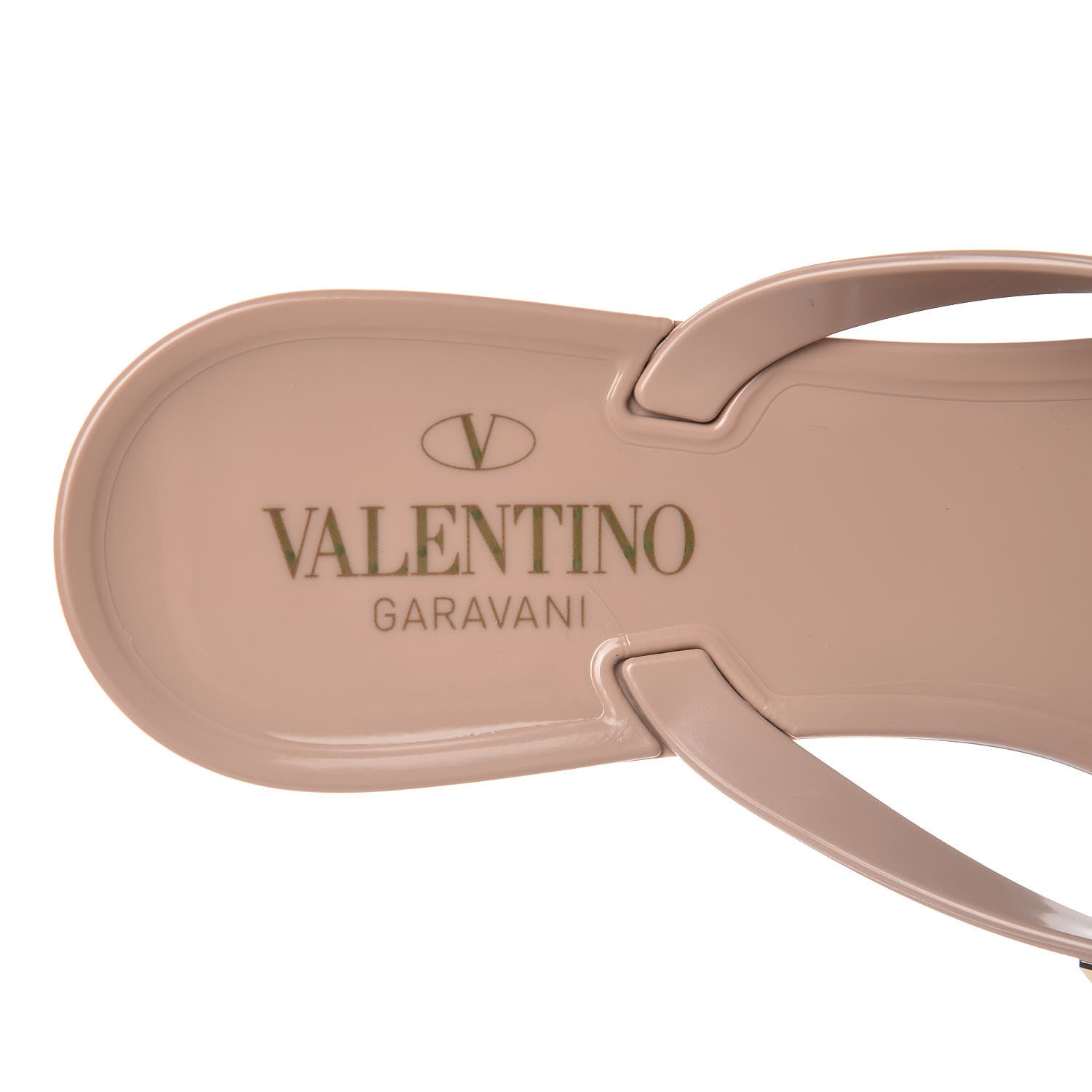 Valentino Garavani PVC Jelly Rockstud Bow Thong Sandals 39 Poudre 5 of 8