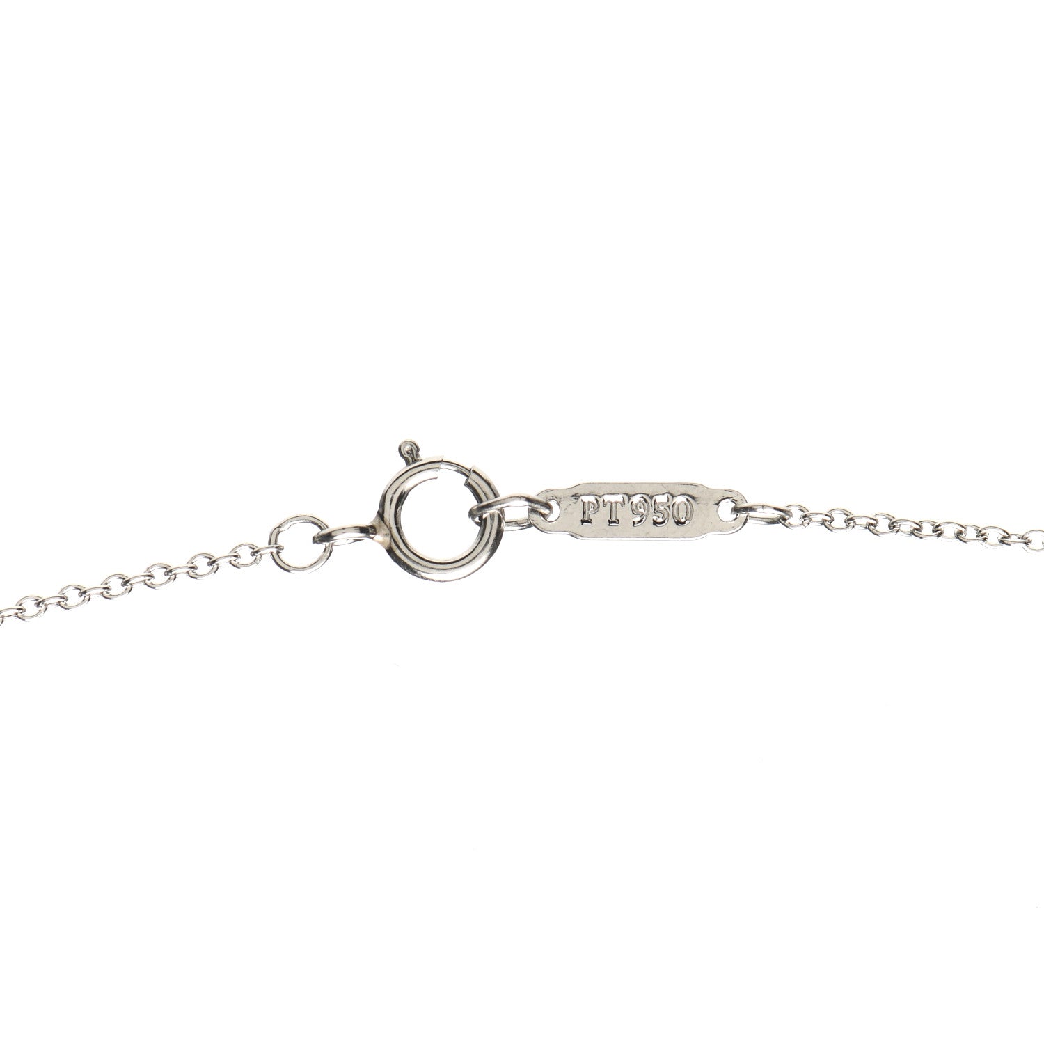 Tiffany Platinum Diamond .20ct Solitaire Pendant Necklace 5 of 6