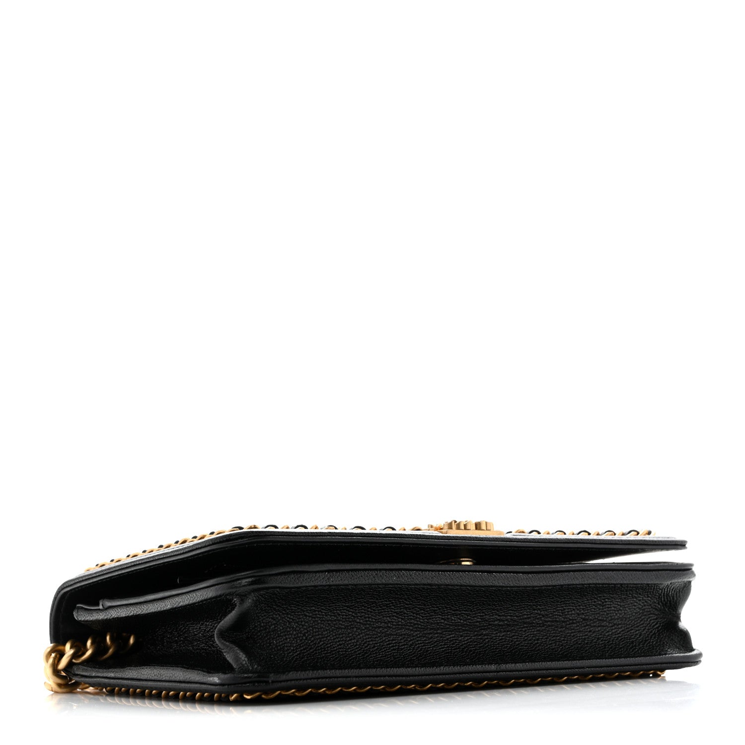Chanel Caviar Quilted Chain Around Boy Wallet On Chain WOC Black 4 of 13