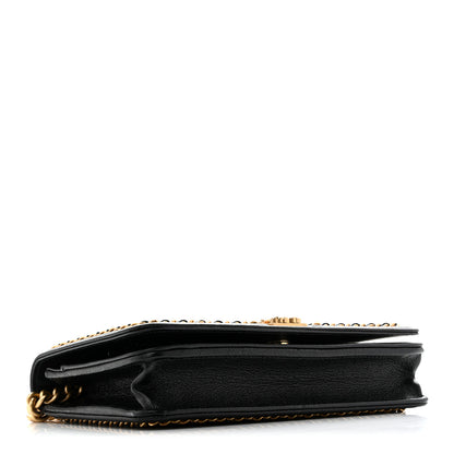 Chanel Caviar Quilted Chain Around Boy Wallet On Chain WOC Black 4 of 13