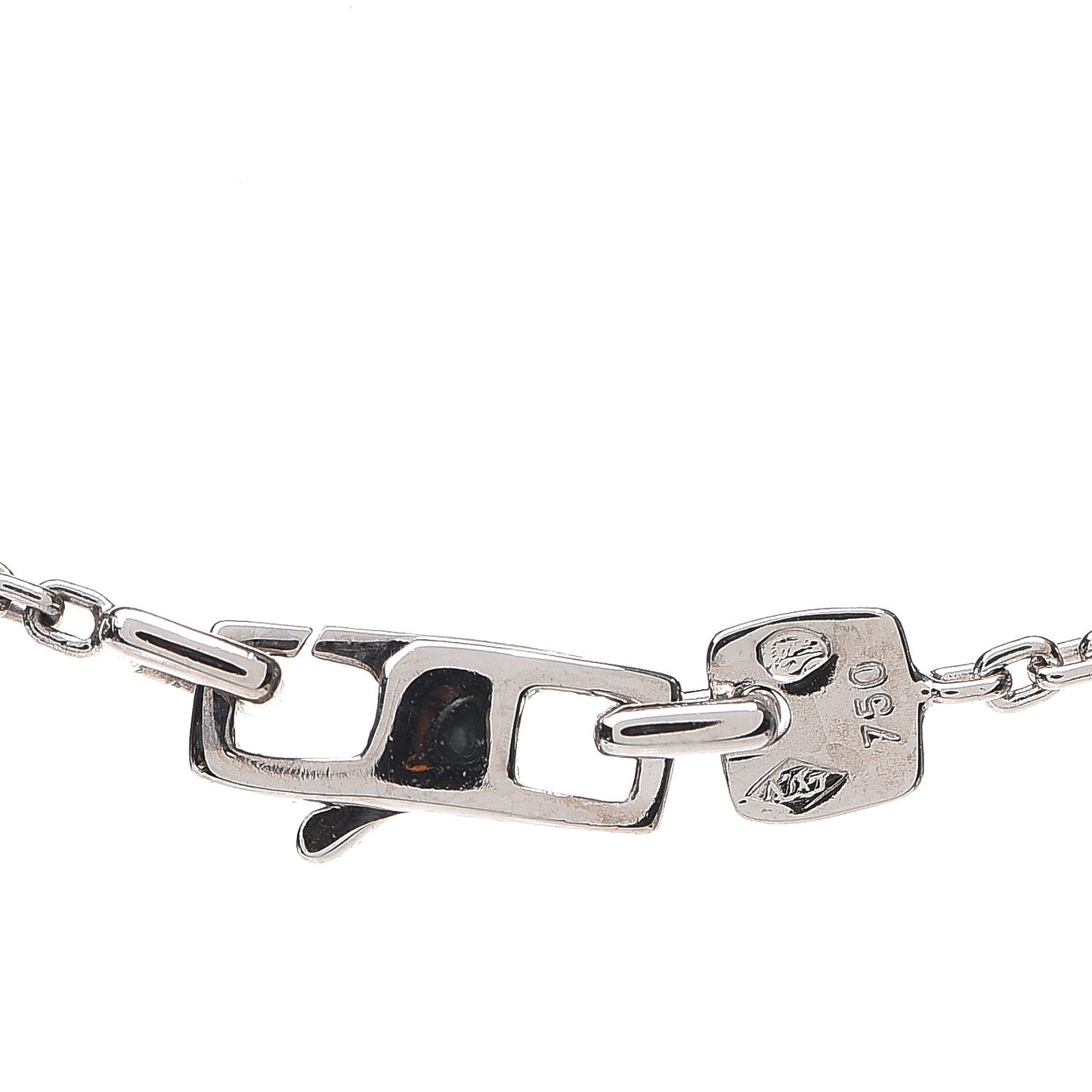 18K White Gold Petite Fleur Pendant Necklace