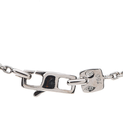 Louis Vuitton 18K White Gold Petite Fleur Pendant Necklace 4 of 4