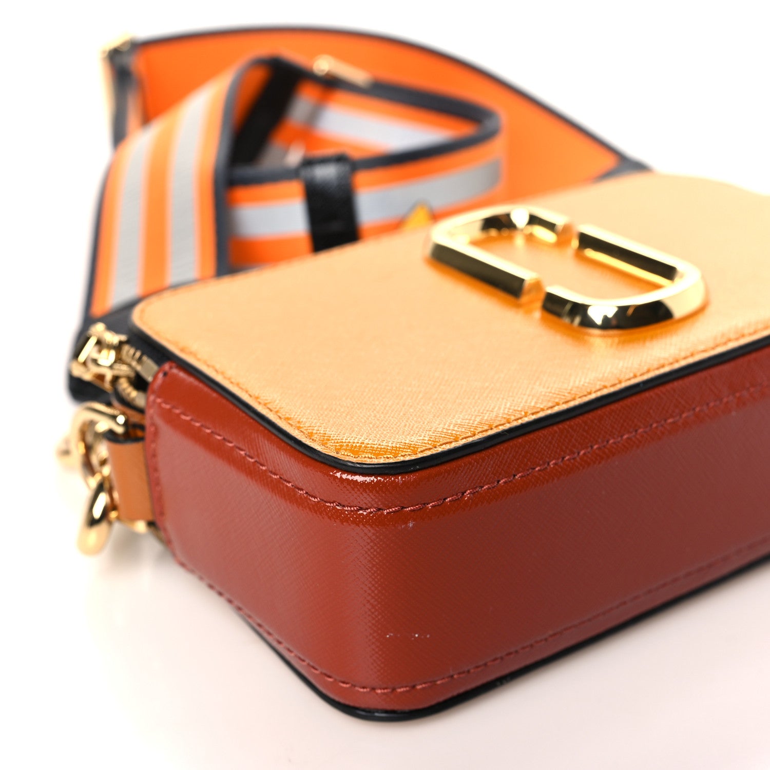 Marc Jacobs Saffiano Small Snapshot Camera Bag Yellow Multi 9 of 10