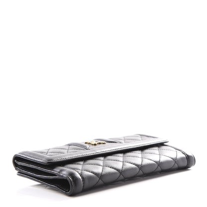 Burberry Calfskin Quilted Continental Wallet Black 3 of 12