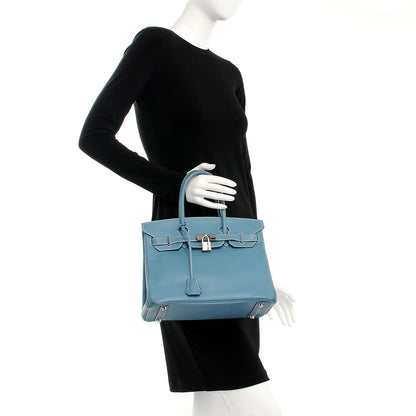 Hermes Epsom Birkin 30 Blue Jean 2 of 34