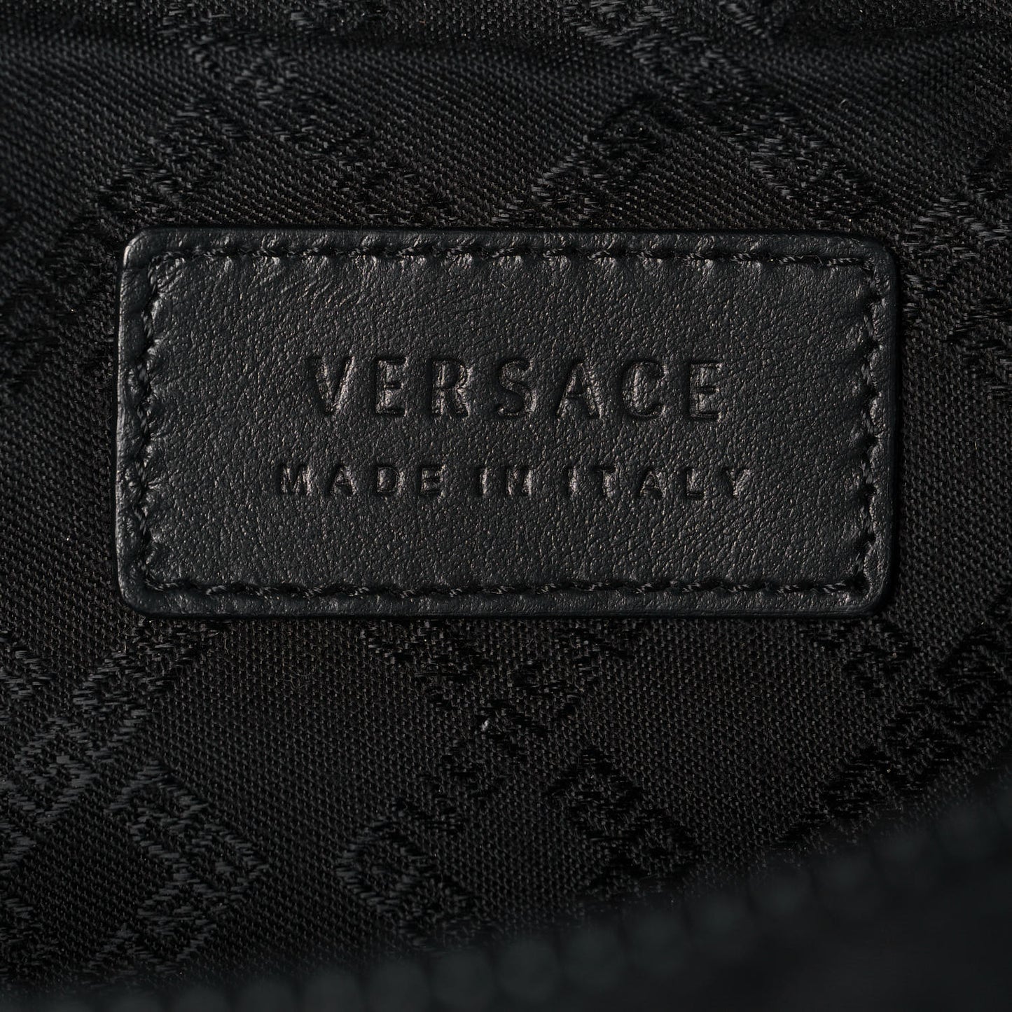 Nylon Palazzo Medusa Belt Bag Black