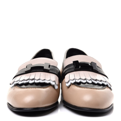 Hermes Goatskin Womens Royal Loafers 36.5 Multicolor 2 of 10