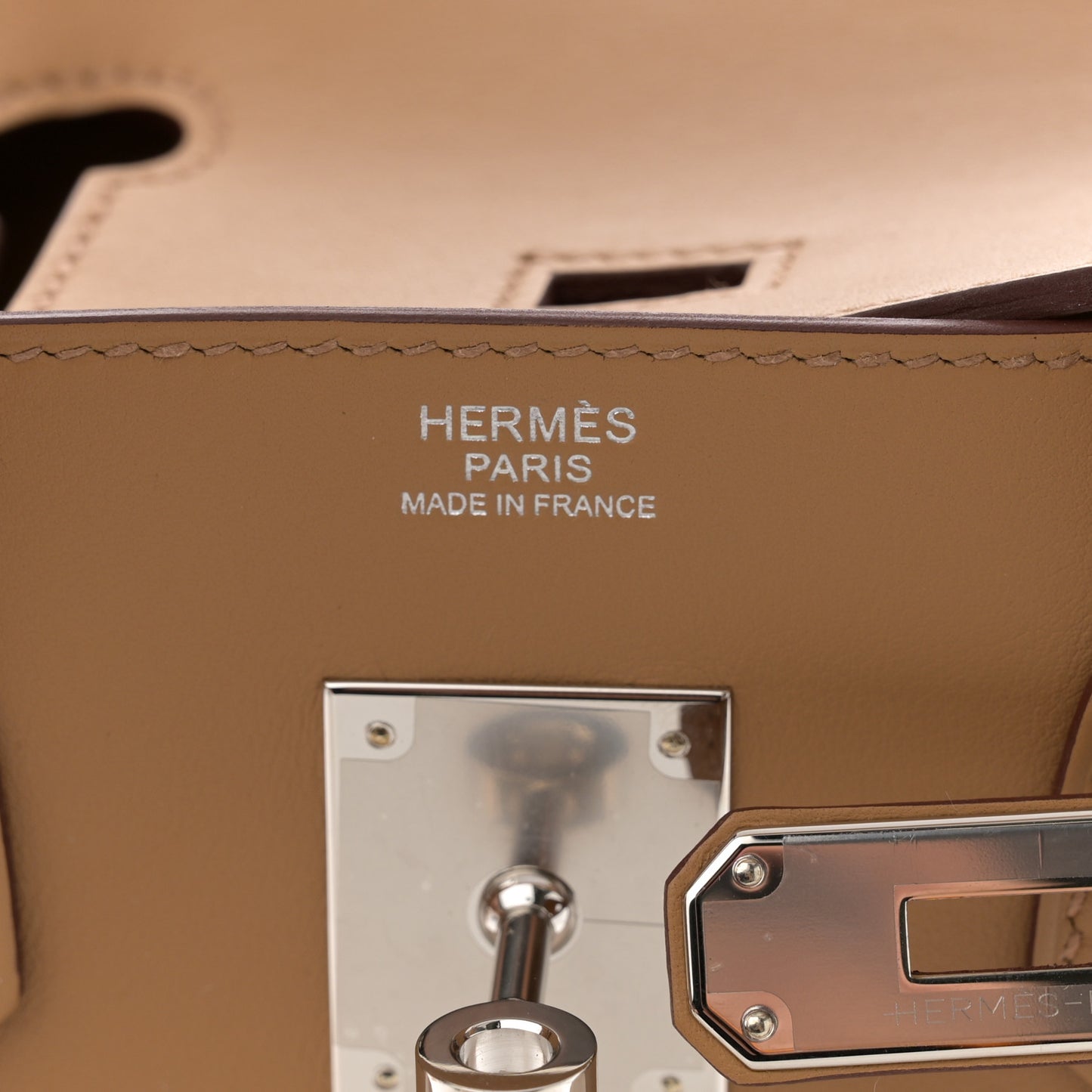 Toile H Swift Birkin 30 Ecru Bai Brun Biscuit