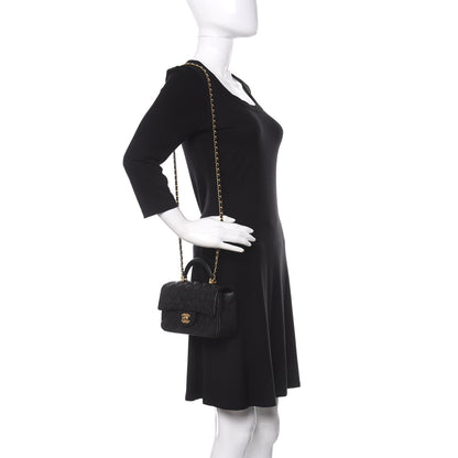 Chanel Caviar Quilted Mini Top Handle Rectangular Flap Black 2 of 11
