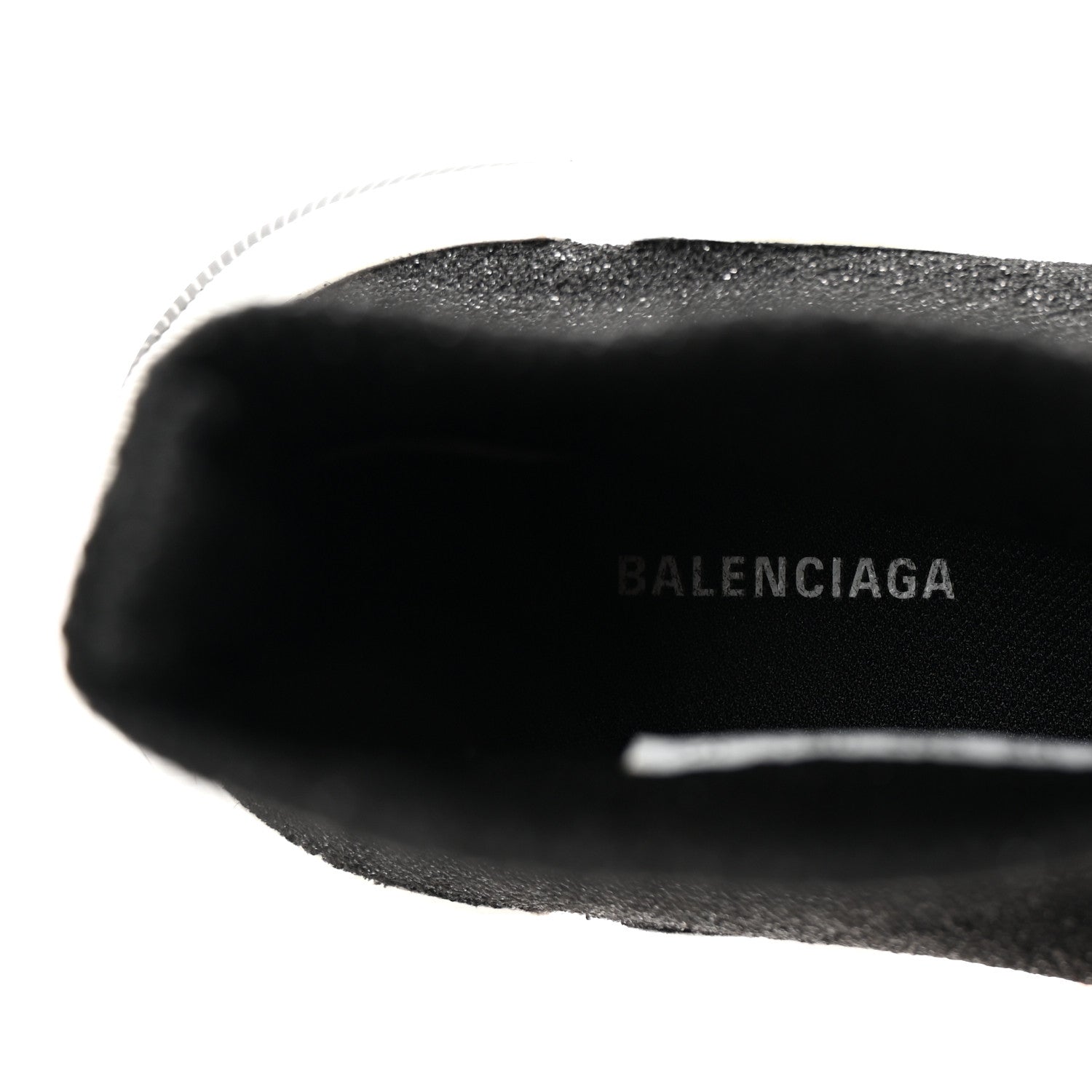Balenciaga Laminated Knit Bi-Color Sole Womens Speed 2.0 Sneakers 37 Black White 8 of 9