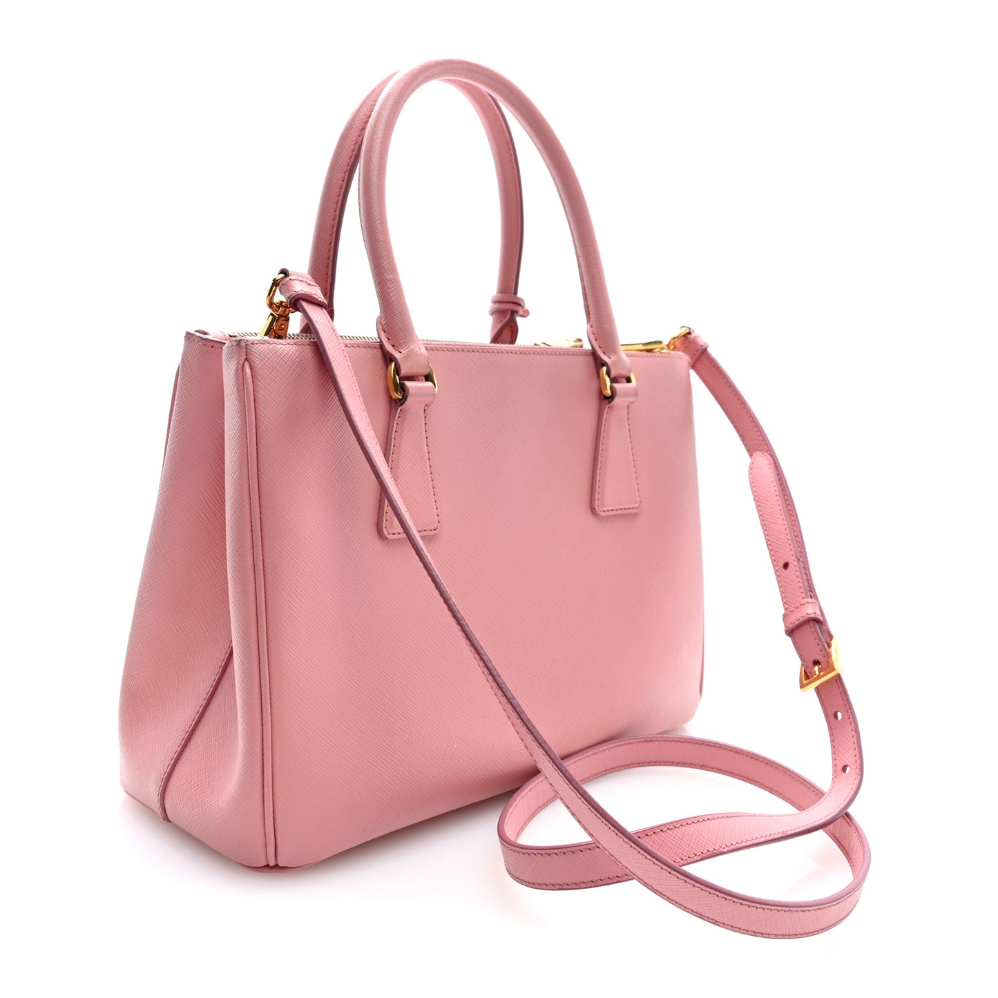 Saffiano Mini Galleria Double Zip Tote Orchidea