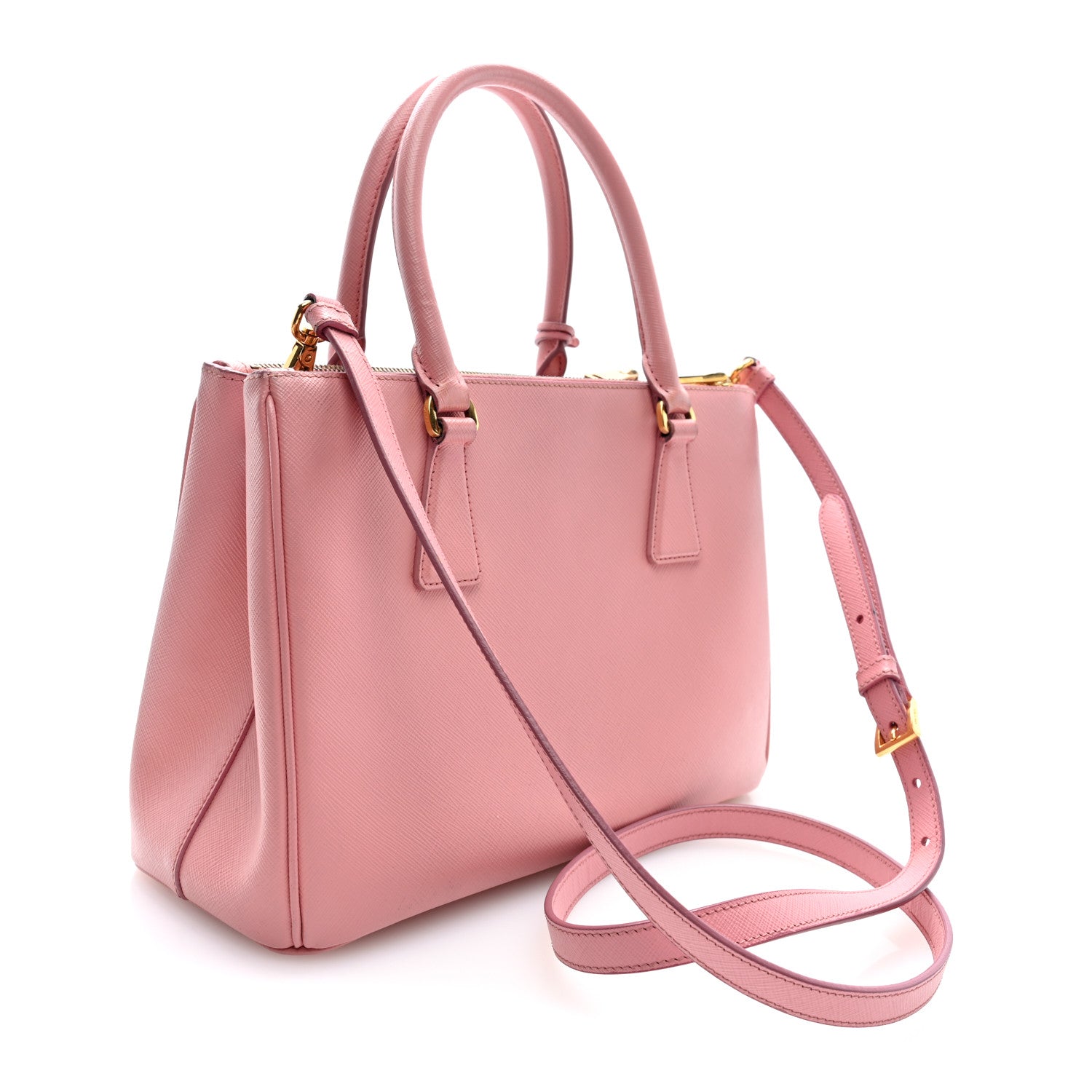 Prada Saffiano Mini Galleria Double Zip Tote Orchidea 3 of 9