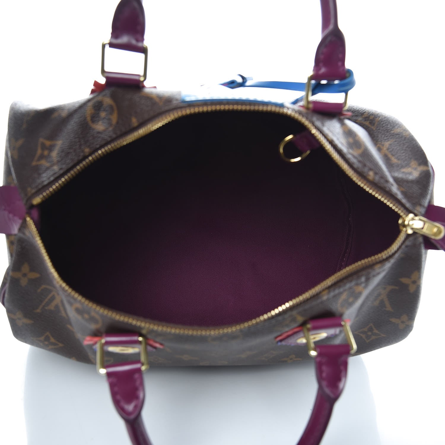 Louis Vuitton Monogram Totem Speedy 30 Magenta 5 of 13