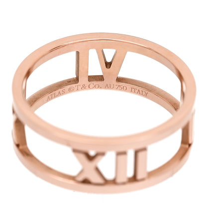 Tiffany 18K Rose Gold Atlas Open Ring 53 6.5 4 of 4