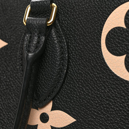 Louis Vuitton LOUIS VUITTON Empreinte Monogram Giant Onthego MM Black Beige 10 of 10