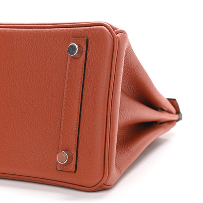 Hermes Taurillon Novillo Verso Birkin 25 Terre Battue Sesame 10 of 11
