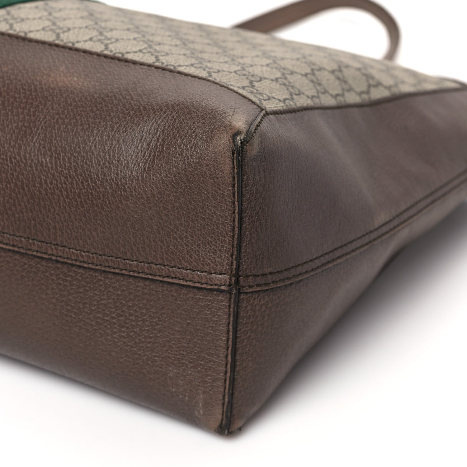 Gucci GG Supreme Monogram Web Ophidia Tote Brown 9 of 11