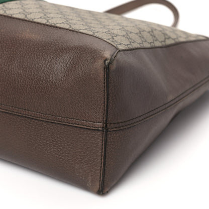 Gucci GG Supreme Monogram Web Ophidia Tote Brown 9 of 11