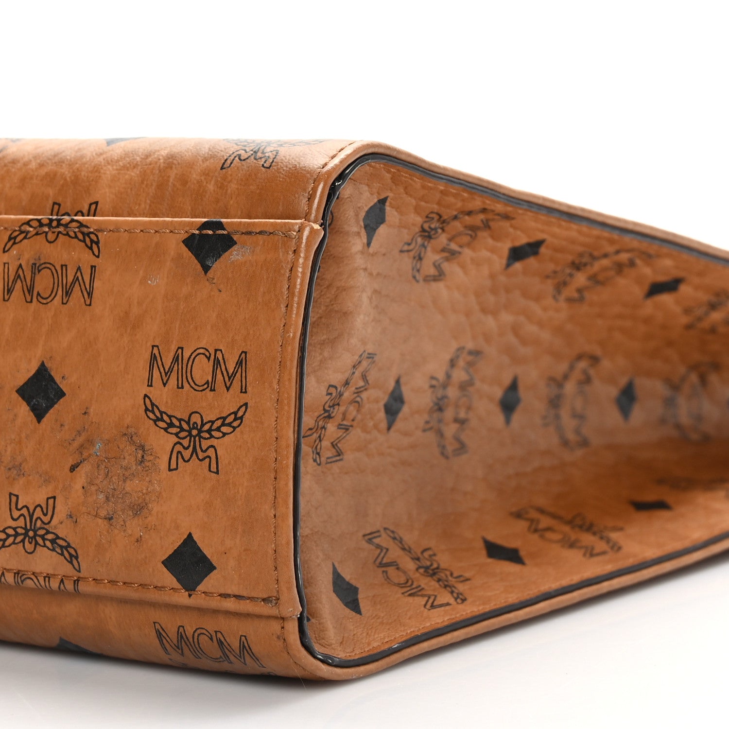 MCM Visetos Klassik Tote Cognac 7 of 8